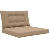Lauko sofa pagalvėlė 2 pcs Taupe Poliesteris