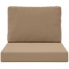 Lauko sofa pagalvėlė 2 pcs Taupe Poliesteris