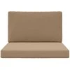 Lauko sofa pagalvėlė 2 pcs Taupe Poliesteris
