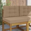 Lauko sofa pagalvėlė 2 pcs Taupe Poliesteris