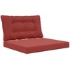 Lauko sofa pagalvėlė 2 pcs Vyno raudonumo Poliesteris