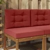 Lauko sofa pagalvėlė 2 pcs Vyno raudonumo Poliesteris
