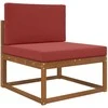 Lauko sofa pagalvėlė 2 pcs Vyno raudonumo Poliesteris