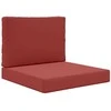 Lauko sofa pagalvėlė 2 pcs Vyno raudonumo Poliesteris