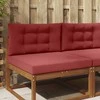 Lauko sofa pagalvėlė 2 pcs Vyno raudonumo Poliesteris