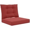 Lauko sofa pagalvėlė 2 pcs Vyno raudonumo Poliesteris