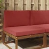 Lauko sofa pagalvėlė 2 pcs Vyno raudonumo Poliesteris