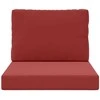 Lauko sofa pagalvėlė 2 pcs Vyno raudonumo Poliesteris