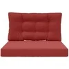 Lauko sofa pagalvėlė 2 pcs Vyno raudonumo Poliesteris
