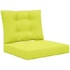 Lauko sofa pagalvėlė 2 pcs Žalia Poliesteris
