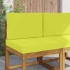 Lauko sofa pagalvėlė 2 pcs Žalia Poliesteris