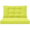 Lauko sofa pagalvėlė 2 pcs Žalia Poliesteris
