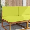 Lauko sofa pagalvėlė 2 pcs Žalia Poliesteris