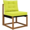 Lauko sofa pagalvėlė 2 pcs Žalia Poliesteris