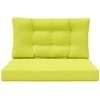 Lauko sofa pagalvėlė 2 pcs Žalia Poliesteris