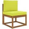 Lauko sofa pagalvėlė 2 pcs Žalia Poliesteris