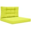 Lauko sofa pagalvėlė 2 pcs Žalia Poliesteris