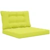 Lauko sofa pagalvėlė 2 pcs Žalia Poliesteris