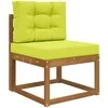 Lauko sofa pagalvėlė 2 pcs Žalia Poliesteris