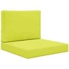 Lauko sofa pagalvėlė 2 pcs Žalia Poliesteris