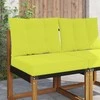 Lauko sofa pagalvėlė 2 pcs Žalia Poliesteris