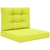Lauko sofa pagalvėlė 2 pcs Žalia Poliesteris