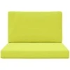 Lauko sofa pagalvėlė 2 pcs Žalia Poliesteris