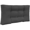 Lauko sofa pagalvėlė 3 pcs Antracitas Poliesteris