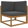 Lauko sofa pagalvėlė 3 pcs Antracitas Poliesteris