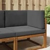 Lauko sofa pagalvėlė 3 pcs Antracitas Poliesteris