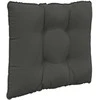 Lauko sofa pagalvėlė 3 pcs Antracitas Poliesteris