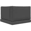 Lauko sofa pagalvėlė 3 pcs Antracitas Poliesteris