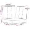 Lauko sofa pagalvėlė Poliesteris Antracito 50,5 x 50,5 cm