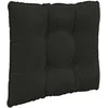 Lauko sofa pagalvėlė 3 pcs Juodas Poliesteris