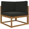 Lauko sofa pagalvėlė 3 pcs Juodas Poliesteris