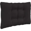 Lauko sofa pagalvėlė 3 pcs Juodas Poliesteris