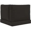 Lauko sofa pagalvėlė 3 pcs Juodas Poliesteris