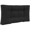 Lauko sofa pagalvėlė 3 pcs Juodas Poliesteris