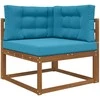 Lauko sofa pagalvėlė 3 pcs Karališka mėlyna Poliesteris