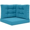 Lauko sofa pagalvėlė 3 pcs Karališka mėlyna Poliesteris