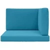 Lauko sofa pagalvėlė 3 pcs Karališka mėlyna Poliesteris