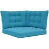 Lauko sofa pagalvėlė 3 pcs Karališka mėlyna Poliesteris