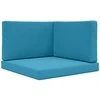 Lauko sofa pagalvėlė 3 pcs Karališka mėlyna Poliesteris