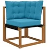Lauko sofa pagalvėlė 3 pcs Karališka mėlyna Poliesteris
