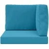 Lauko sofa pagalvėlė 3 pcs Karališka mėlyna Poliesteris