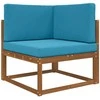 Lauko sofa pagalvėlė 3 pcs Karališka mėlyna Poliesteris