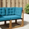 Lauko sofa pagalvėlė 3 pcs Karališka mėlyna Poliesteris