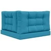 Lauko sofa pagalvėlė 3 pcs Karališka mėlyna Poliesteris
