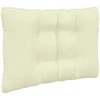 Lauko sofa pagalvėlė 3 pcs Kreminė Poliesteris