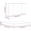 Lauko sofa pagalvėlė 3 pcs Kreminė Poliesteris